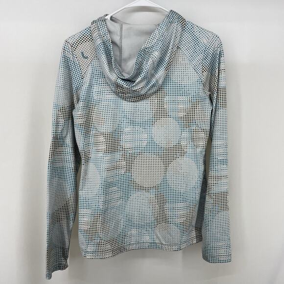 Lolë Lole Size M Athletic Pullover Hoodie Geometric Long Sleeve Hiking Sweater - Picture 5 of 10